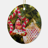 Kerst-kerstversiering voor ontbijtbrood keramisch ornament (Links)