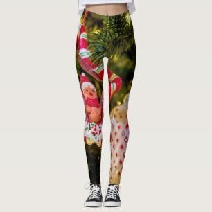 Kerst-kerstversiering voor ontbijtbrood leggings
