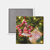 Kerst-kerstversiering voor ontbijtbrood magneet (Voorkant / Achterkant)