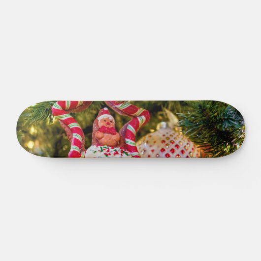 Kerst-kerstversiering voor ontbijtbrood persoonlijk skateboard (Horizontaal)