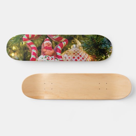 Kerst-kerstversiering voor ontbijtbrood persoonlijk skateboard (Horizontaal)
