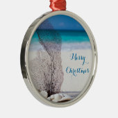 Kerst-kerstversieringen rond metalen koraal ornament (Rechts)