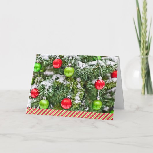 Kerst-kerstversieringen voor feestdagen Snowy-boom (Voorkant)