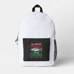 Kerst Kerstvisbaars Lelijk T-shirt Bedrukte Rugzak