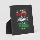 Kerst Kerstvisbaars Lelijk T-shirt Fotoplaat (Voorkant)