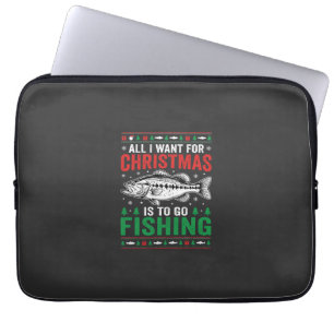 Kerst Kerstvisbaars Lelijk T-shirt Laptop Sleeve