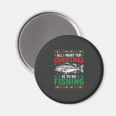 Kerst Kerstvisbaars Lelijk T-shirt Magneet (Voorkant / Achterkant)