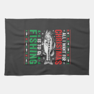 Kerst Kerstvisbaars Lelijk T-shirt Theedoek