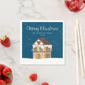 Kerst-kerstwinter: ontbijt servet (Insitu)