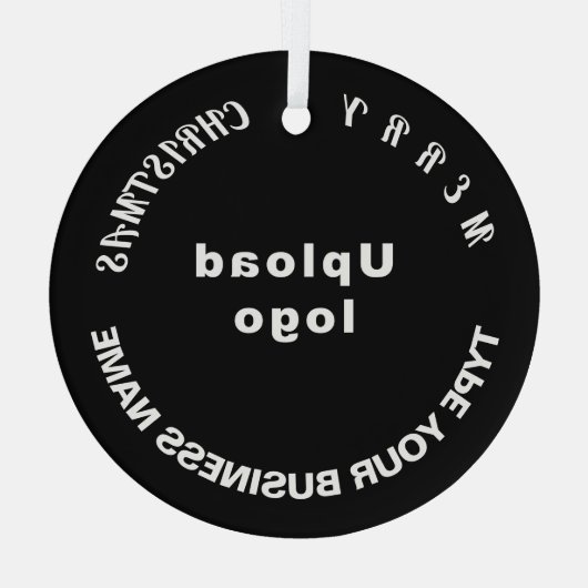 Kerst-kerstzonnegroer Glass Ornament (Achterkant)