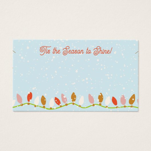 Kerst Ketting Hanger Logo Display Kaart (Voorkant)