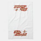 Kerst Keuken Handdoek Feliz Navidad (Verticaal)