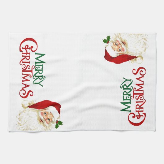 Kerst Keuken Handdoek Vrolijk Kerstman (Horizontaal)