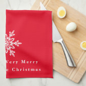 Kerst Keuken Handdoek Yellowstone Kerstmis (Quarter Fold)