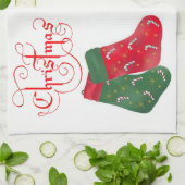 Kerst keuken handdoeken (Gevouwen)