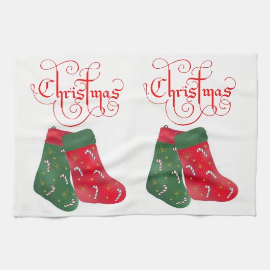 Kerst keuken handdoeken (Horizontaal)