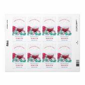 Kerst-keuken met warme cacao en snoepriet etiket (Full Sheet)