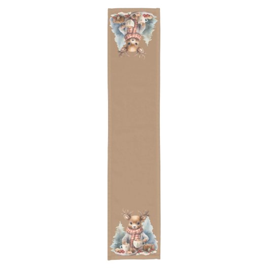 Kerst keuken  tafel runner korte tafelloper (Voorkant)