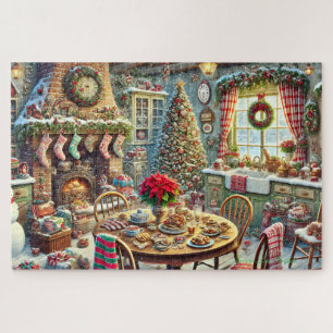 Kerst Keuken Wonderland Gezellige Kous & Boom Legpuzzel