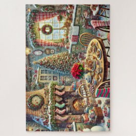 Kerst Keuken Wonderland Gezellige Kous & Boom Legpuzzel