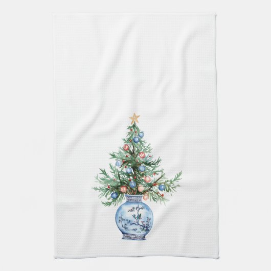 Kerst keukendoek theedoek (Verticaal)
