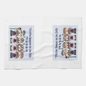 Kerst Keukenhanddoek -Carolers -Dit Het Seizoen (Horizontaal)