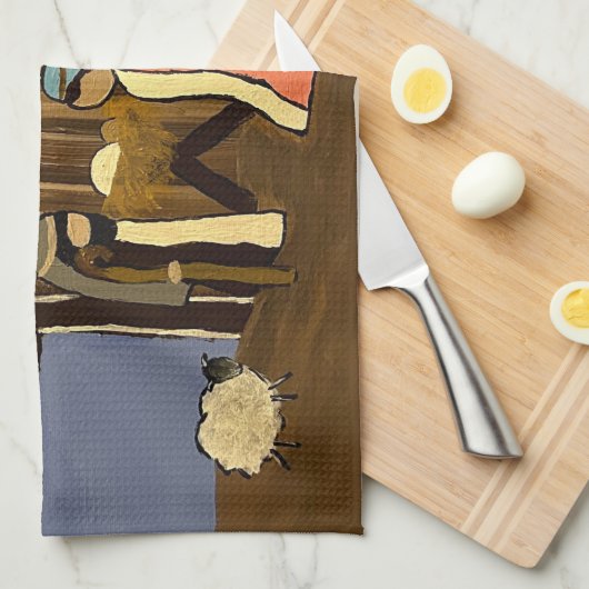 Kerst keukenhanddoeken (Quarter Fold)