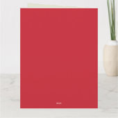 Kerst Keuten Zitten met een Rode Bow Kaart (Achterkant)