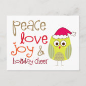 Kerst Kiekendief Ansichtkaart Feestdagenkaart (Voorkant)