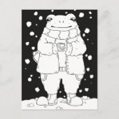 Kerst Kikker Briefkaart (Voorkant)