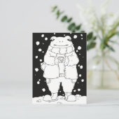 Kerst Kikker Briefkaart (Staand voorkant)
