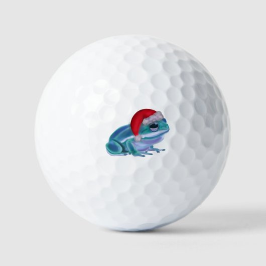 Kerst kikker golfballen (Voorkant)
