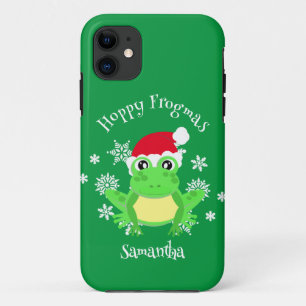 Kerst Kikker Santa Hoed Nieuwigheid Grappig Groen Case-Mate iPhone Case