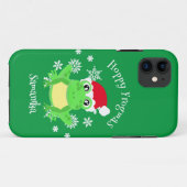 Kerst Kikker Santa Hoed Nieuwigheid Grappig Groen Case-Mate iPhone Case (Achterkant (horizontaal))