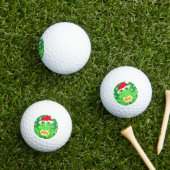 Kerst Kikker Santa Hoed Patroon Groene Nieuwigheid Golfballen (Insitu Gras)