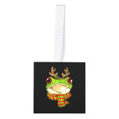 Kerst Kikker Toad Kerstman Rendier Xmas Decoratie (Voorkant)