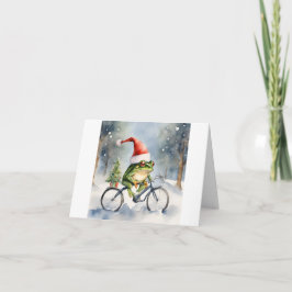 Kerst Kikker Vakantie Kaart