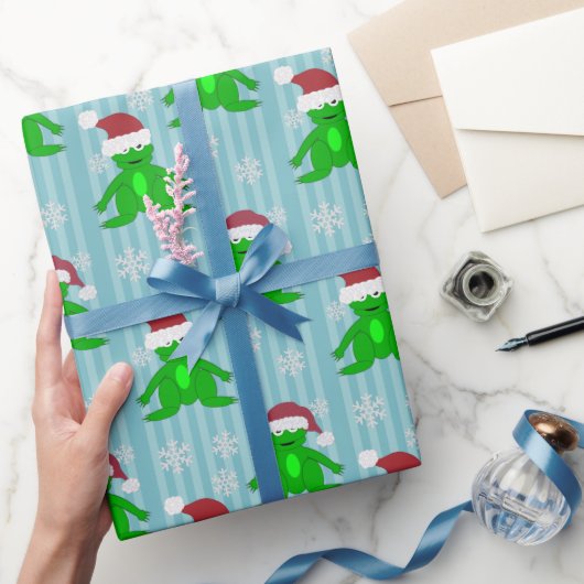 Kerst Kikker Wrapping Papier (Geschenken)