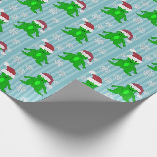 Kerst Kikker Wrapping Papier (Hoek)