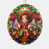 KERST ~ Kind 19e eeuw ~ Keramisch Ornament (Links)