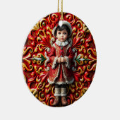 KERST ~ Kind 19e eeuw ~ Keramisch Ornament (Rechts)