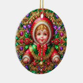 KERST ~ Kind 19e eeuw ~ Keramisch Ornament (Rechts)