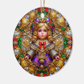 KERST ~ Kind 19e eeuw ~ Keramisch Ornament (Links)