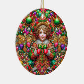 KERST ~ Kind 19e eeuw ~ Keramisch Ornament (Rechts)