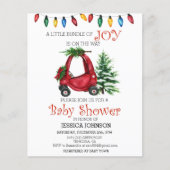 Kerst Kind Vrachtwagen Baby Shower Budget (Voorkant)