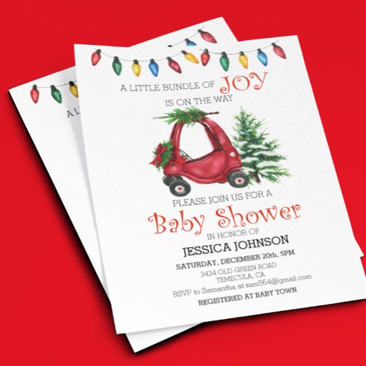 Kerst Kind Vrachtwagen Baby Shower Budget