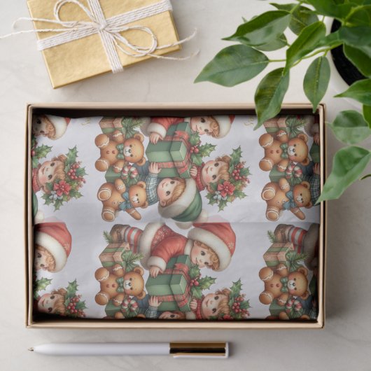 Kerst  Kinder geschenken Vrolijk kerstfeest Tissuepapier (Geschenk)