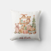 Kerst kinder speelgoed en geschenken baby kussen (Voorkant)
