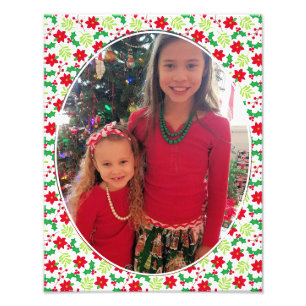 Kerst Kinderen Aangepast 11 x 14 Super Schattig Foto Afdruk