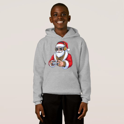 Kerst Kinderen Pullover Hoodie (Voorkant volledig)